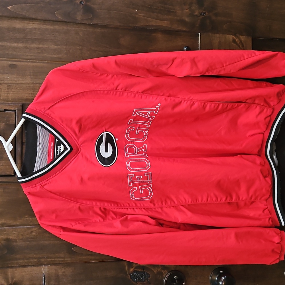 Georgia Bulldog Pullover By Franchise Club Authentic Garment. Men's Size M.